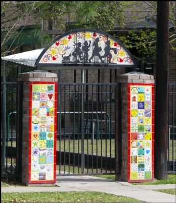 School Entrance Across the Street. Click for full size. School Entrance Across the Street image. Click for full size.