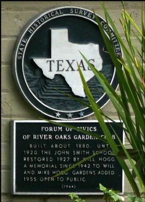 Forum of Civics of River Oaks Garden Club Marker image. Click for full size.