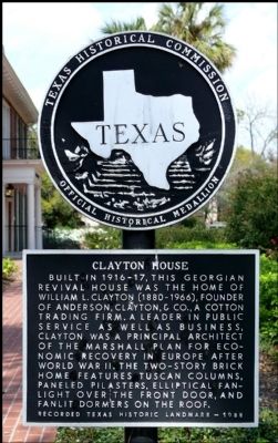 Clayton House Marker image. Click for full size.