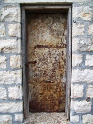 The Wetmore Calaboose Door image. Click for full size.
