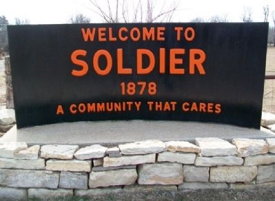 Soldier Town Sign image. Click for full size.
