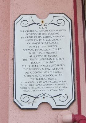 The Belrose Theater Marker image. Click for full size.