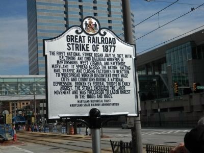 Great Railroad Strike of 1877 Marker image. Click for full size.