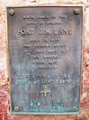 Fort Jim Lane Marker image. Click for full size.