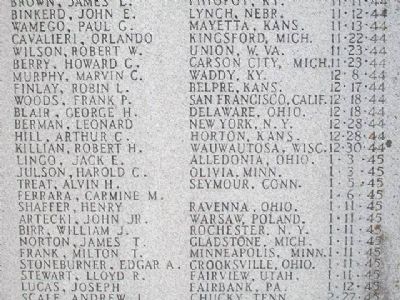 Co E, 137th Inf Regt, 35th Inf Div Honored Dead image. Click for full size.