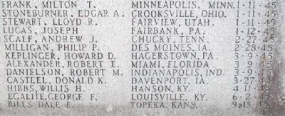 Co E, 137th Inf Regt, 35th Inf Div Honored Dead image. Click for full size.