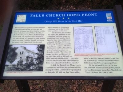 Falls Church Home Front Marker. Click for full size. Falls Church Home Front Marker image. Click for full size.