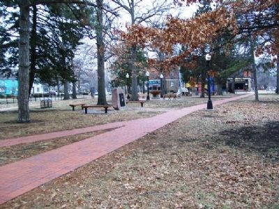 Cyrus K. Holliday Monument in Holliday Park. Click for full size. Cyrus K. Holliday Monument in Holliday Park image. Click for full size.