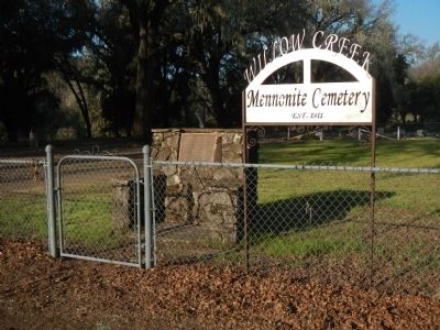 Willow Creek Mennonite Church Marker. Click for full size. Willow Creek Mennonite Church Marker image. Click for full size.