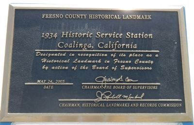 Richfield Service Station Plaque image. Click for full size.