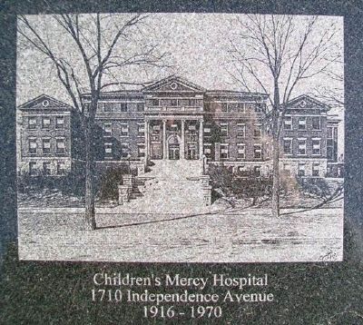 Image of Children's Mercy Hospitalon Founders Marker. Click for full size. Image of Children's Mercy Hospitalon Founders Marker image. Click for full size.