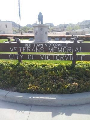 Old Town Victorville Veterans Memorial. Click for full size. Old Town Victorville Veterans Memorial image. Click for full size.