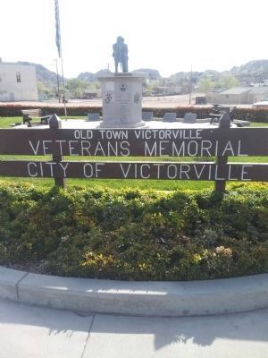 Old Town Victorville Veterans Memorial image. Click for full size.
