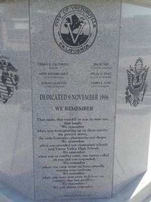 Veterans Memorial. Click for full size. Veterans Memorial image. Click for full size.