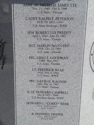 Veterans Memorial. Click for full size. Veterans Memorial image. Click for full size.