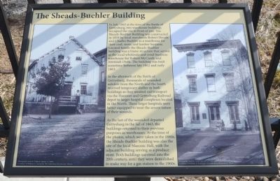 The Sheads-Buehler Building Marker image. Click for full size.