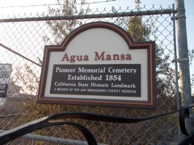 Agua Mansa. Click for full size. Agua Mansa image. Click for full size.
