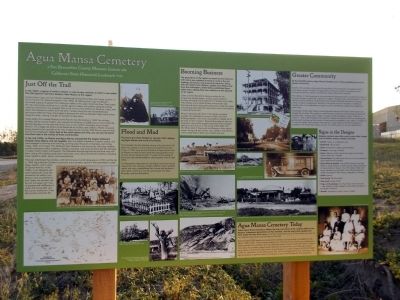 Agua Mansa Marker. Click for full size. Agua Mansa Marker image. Click for full size.