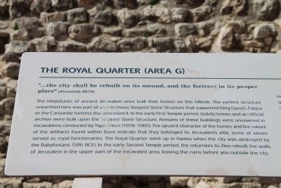 The Royal Quarter (Area G) Marker image. Click for full size.