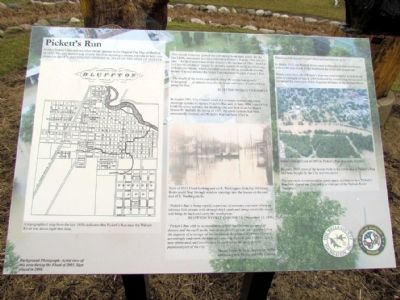 Pickett's Run Marker. Click for full size. Pickett's Run Marker image. Click for full size.