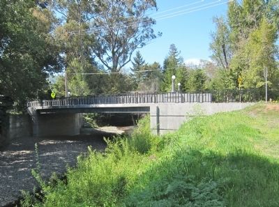 Lagunitas Road Bridge - Looking North from Southeast Bank image. Click for full size.