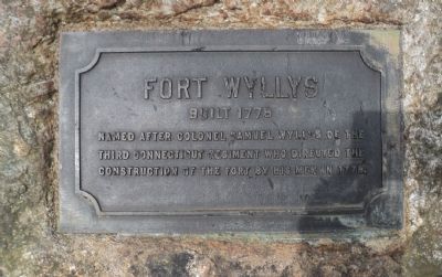 Fort Wyllys Marker. Click for full size. Fort Wyllys Marker image. Click for full size.