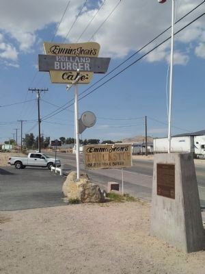 Marker and "Emma Jean" Sign. Click for full size. Marker and "Emma Jean" Sign image. Click for full size.