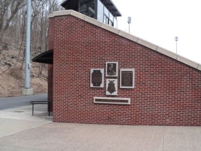Marker at Shea Stadium at West Point image. Click for full size.