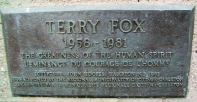 Terry Fox 1958 -1981 Marker image. Click for full size.