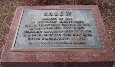 Salem Marker. Click for full size. Salem Marker image. Click for full size.