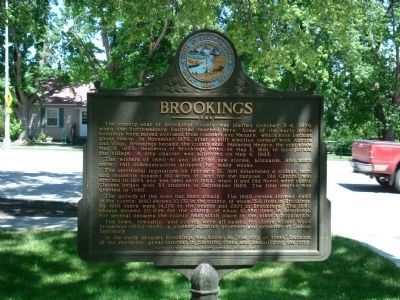Brookings Marker image. Click for full size.