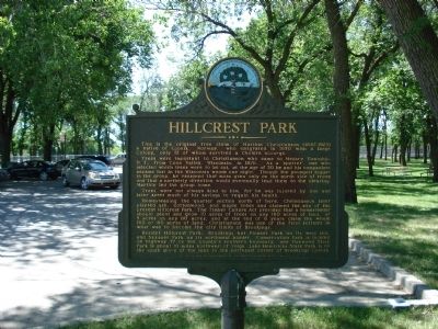 Hillcrest Park Marker image. Click for full size.