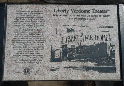 Liberty “Airdome Theater” Marker image. Click for full size.