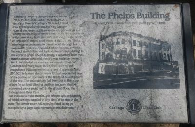 The Phelps Building Marker. Click for full size. The Phelps Building Marker image. Click for full size.