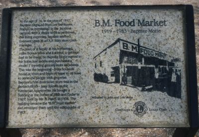 B.M. Food Market Marker image. Click for full size.
