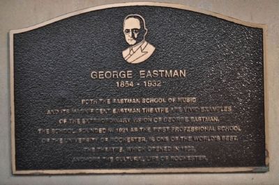George Eastman Marker. Click for full size. George Eastman Marker image. Click for full size.