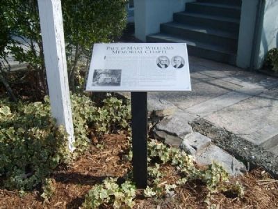 Paul & Mary Williams Memorial Chapel Marker. Click for full size. Paul & Mary Williams Memorial Chapel Marker image. Click for full size.