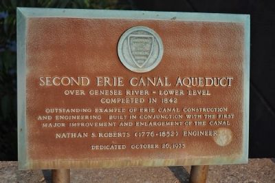 Second Erie Canal Aqueduct Marker image. Click for full size.