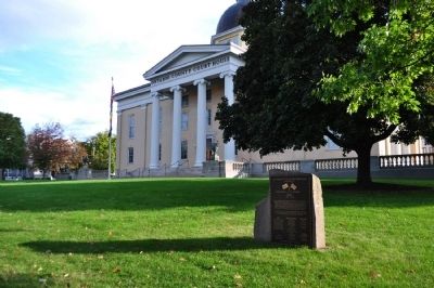 200 Years of Peace and Friendship Marker as seen in Courthouse yard image. Click for full size.