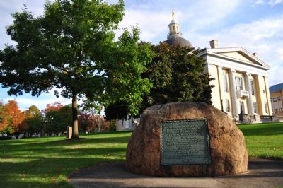 The Last General Council of the United States Marker as seen on courthouse lawn image. Click for full size.