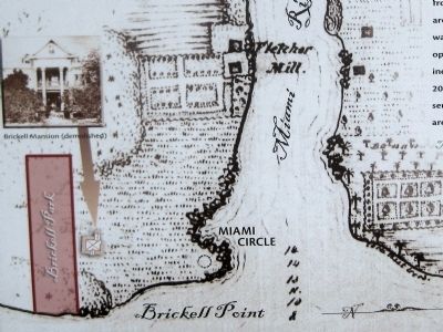 Brickell Park Marker. Click for full size. Brickell Park Marker image. Click for full size.