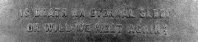 Text on Back Side of Charles H. Noyes Monument image. Click for full size.