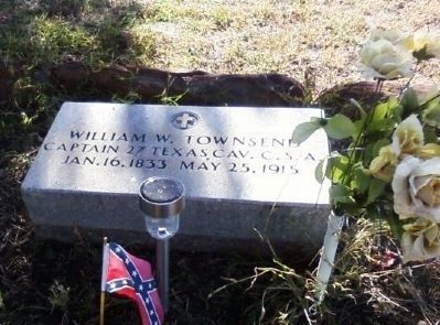 Captain Townsend grave site in Elm Grove Cemetery, Alpine,TX. Click for full size. Captain Townsend grave site in Elm Grove Cemetery, Alpine,TX image. Click for full size.