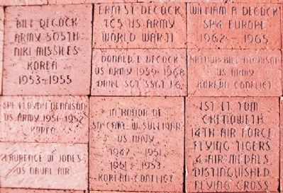 Veterans Memorial Pavers. Click for full size. Veterans Memorial Pavers image. Click for full size.