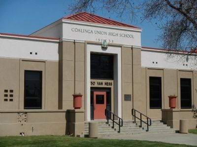 Coalinga Union High School today. Click for full size. Coalinga Union High School today image. Click for full size.