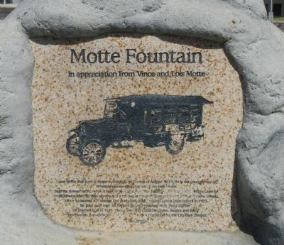 Motte Fountain Marker. Click for full size. Motte Fountain Marker image. Click for full size.