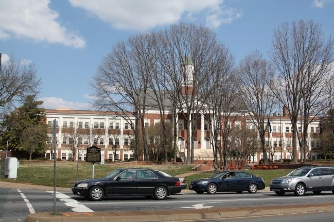 The Former Lane High School and Marker image. Click for full size.