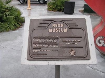 Nevada Motel Marker. Click for full size. Nevada Motel Marker image. Click for full size.