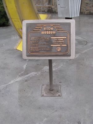 The Flame Restaurant Marker. Click for full size. The Flame Restaurant Marker image. Click for full size.