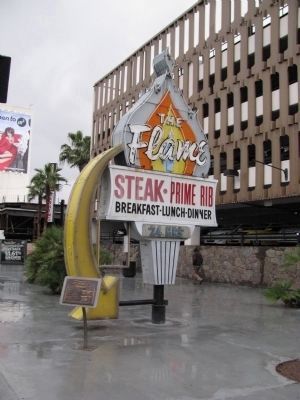 The Flame Restaurant Neon Sign. Click for full size. The Flame Restaurant Neon Sign image. Click for full size.